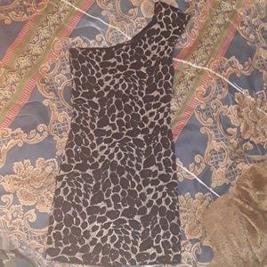 Leopard sequin dress